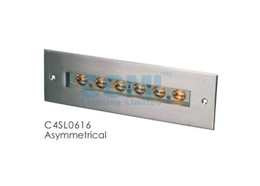 C4SL0616 C4SL0618 نورپردازی خطی ال ای دی نامتقارن 6 * 2 واتی زیر آب با آستین نصب، چراغ های LED توکار استخر